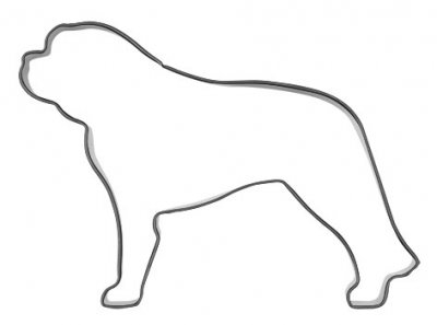 piparkakkumuotti St. Bernard koira