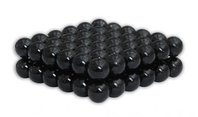 magnetiska kulor 5 mm<br>72 st  färg: svart